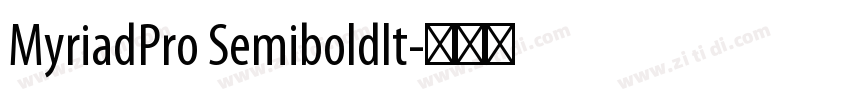 MyriadPro Semiboldlt字体转换